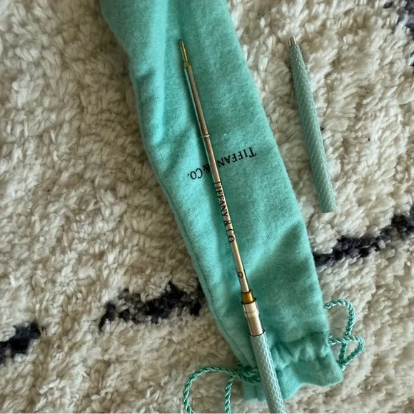 Tiffany & Co. Turquoise Pouch with Pen